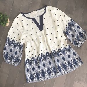 Anthropologie Everly 3/4 Sleeve Blouse